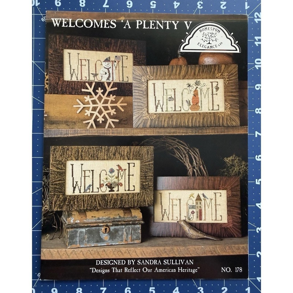 Homespun Elegance Welcomes‎ 'A Plenty V Cross Stitch Leaflet